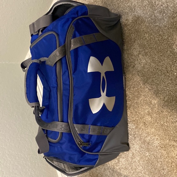 blue under armor duffel bag